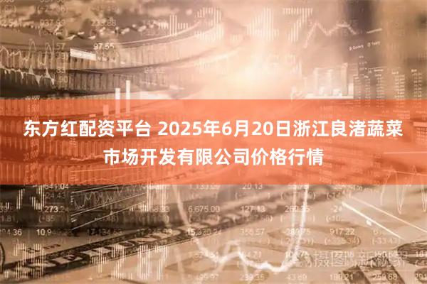 东方红配资平台 2025年6月20日浙江良渚蔬菜市场开发有限公司价格行情